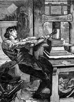 Early printing press